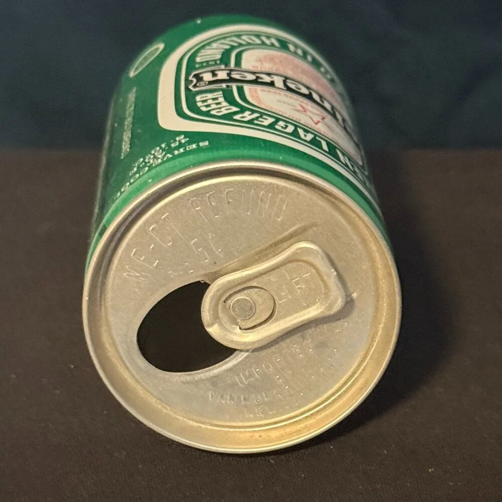 Heineken lager vintage beer can